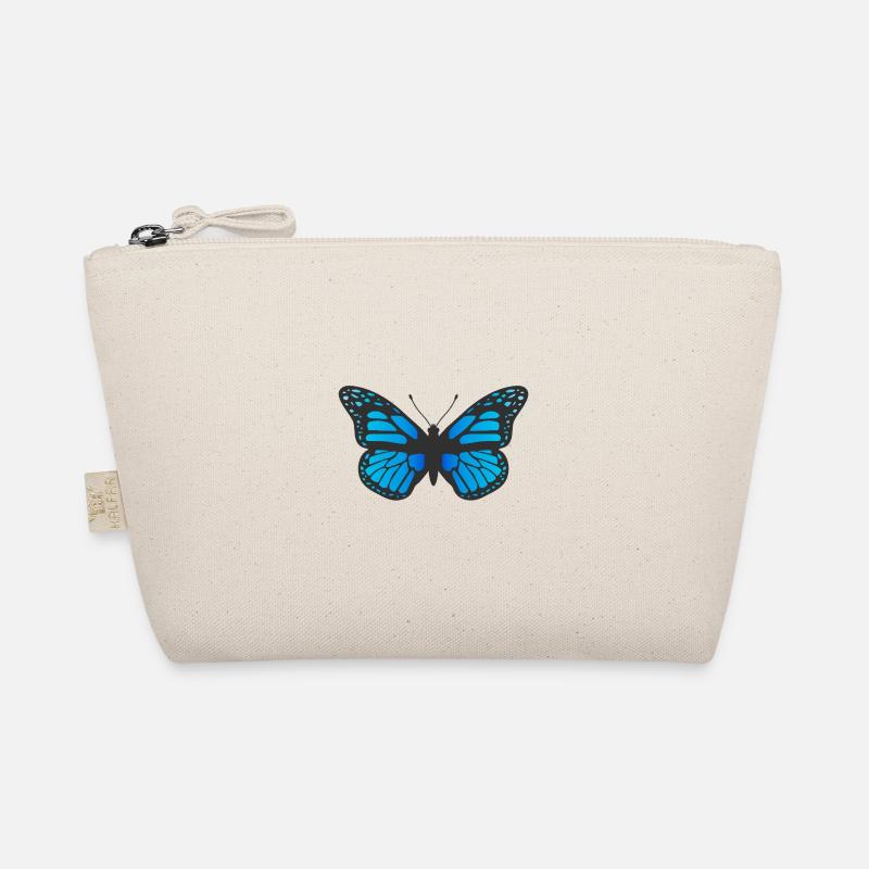 Papillon bleu icône symbole logo papillon de nuit Trousse biologique