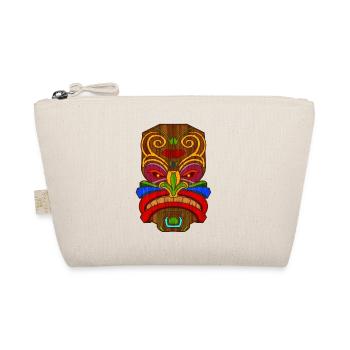 Tiki Paradise Tiki Mask Hawaii Summer - Organic Pouch - nature - Front