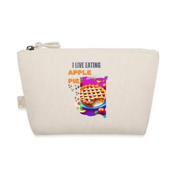 I live and eat apple pie - Organic Pouch - nature - Front