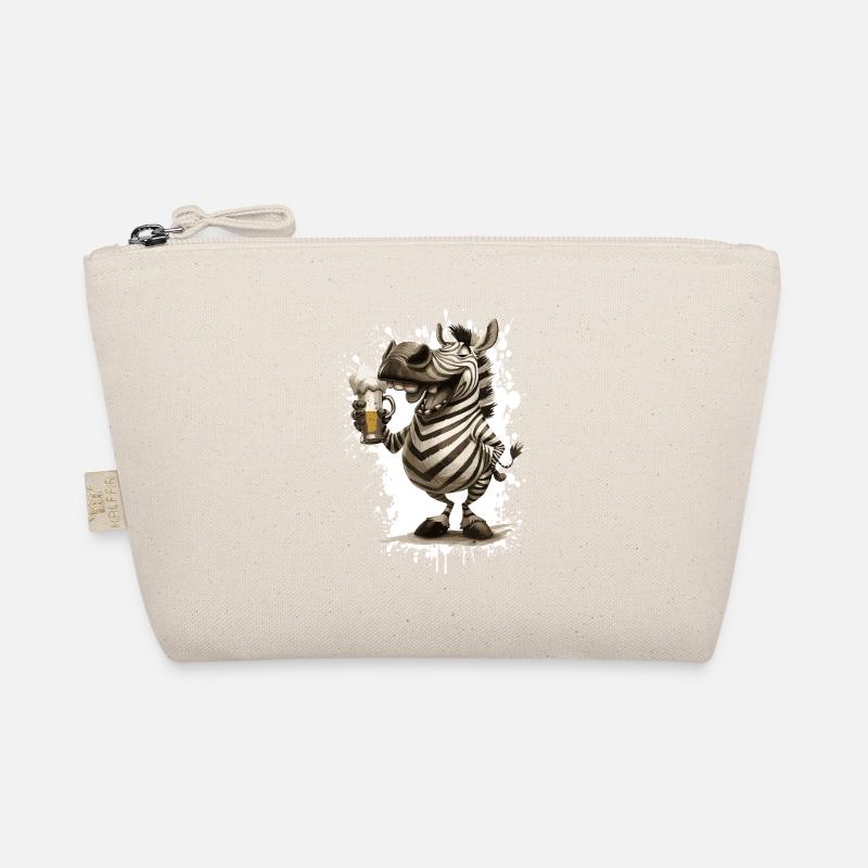 Zebra Bier Lustig Bio-Täschchen