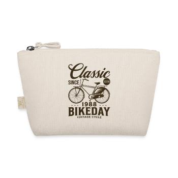 Cycling fan 1988 35 years Cycling Anniversary - Organic Pouch - nature - Front
