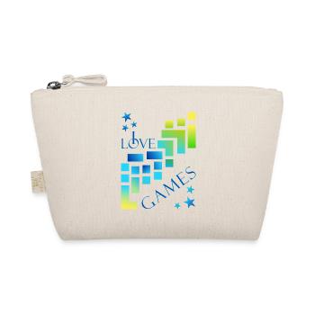 I love games - Organic Pouch - nature - Front