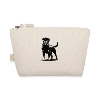 Rottweiler Design – Für echte Hundefreunde - Bio-Täschchen - Natur - Vorne
