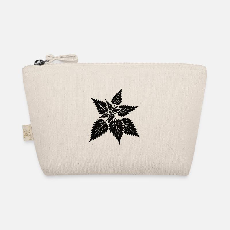 einfaches Brennnessel Design – Wild & Heilsam - Bio-Täschchen - Natur