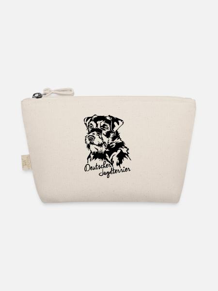 GERMAN HUNTING TERRIER hunting dogs hunting dog Wilsigns - Organic Pouch - nature - Front