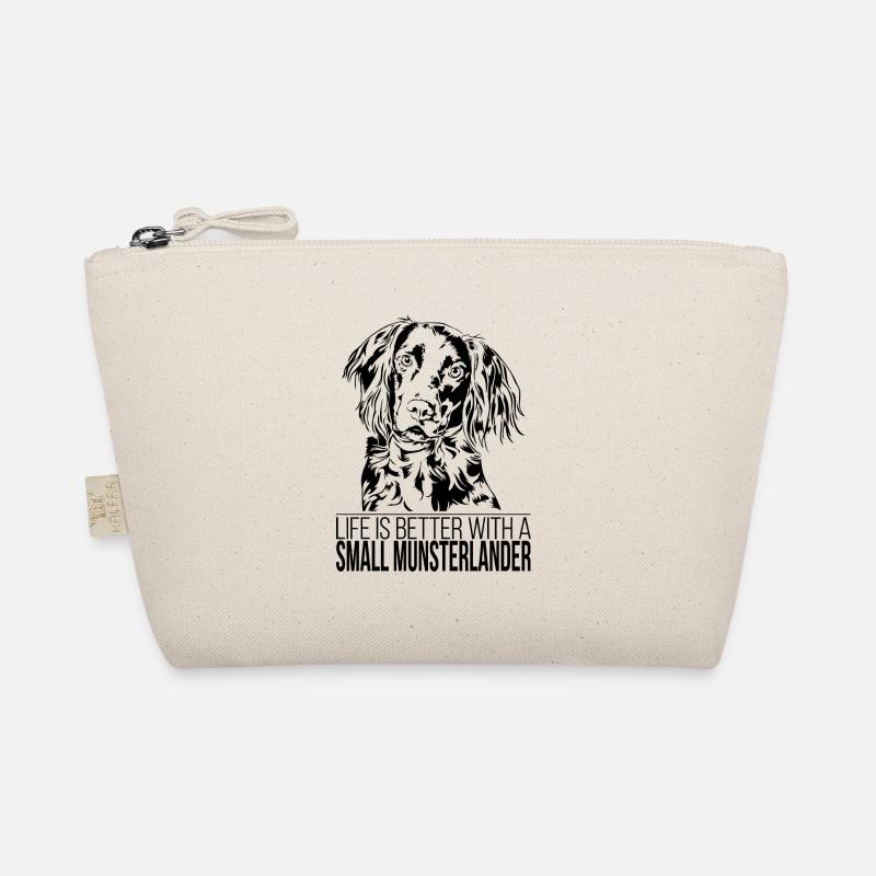 SMALL MUNSTERLANDER life is better Spruch Wilsigns Bio-Täschchen