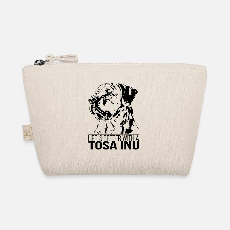 TOSA INU life is better Hundespruch Hunde Organic Pouch
