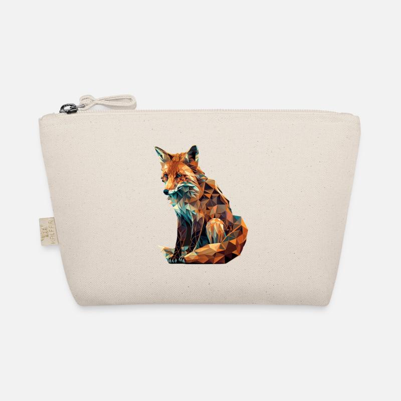 Fox in geometric shape Organic Pouch