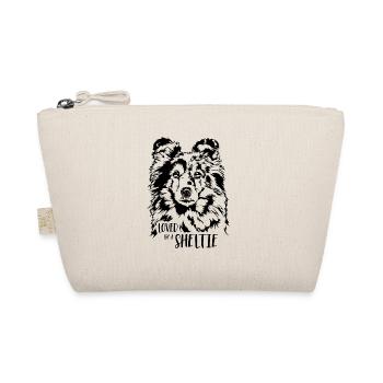 Loved by a Sheltie Hunde Shetland Sheepdog Hunde - Bio-Täschchen - Natur - Vorne