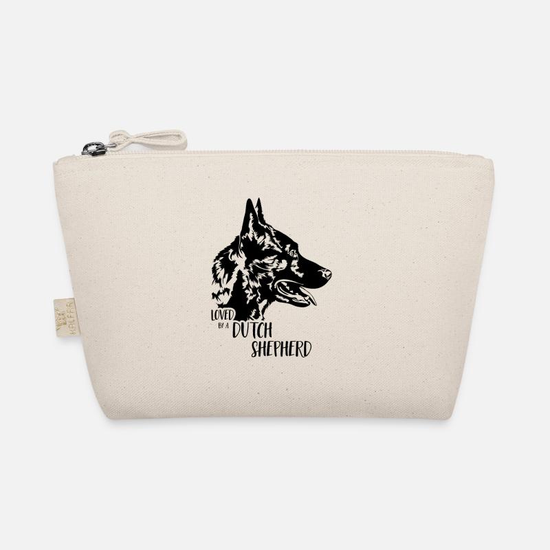 Loved by a Dutch Shepherd Hunde Hundespruch Bio-Täschchen