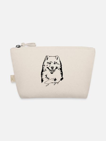 Samoyed Portrait Hund Hunde Wilsigns - Bio-Täschchen - Natur - Vorne