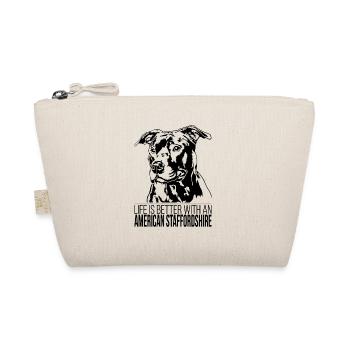 American Staffordshire life better Hunde Wilsigns - Bio-Täschchen - Natur - Vorne