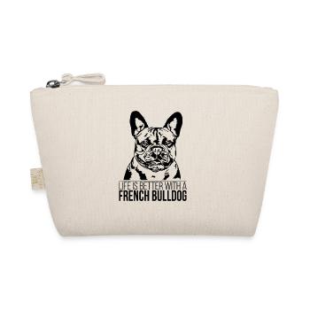 La vie de bouledogue français est meilleure Dog Dog Wilsigns - Trousse biologique - nature - Devant