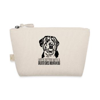 Greater Swiss Mountain Dog life is better Wilsigns - Bio-Täschchen - Natur - Vorne