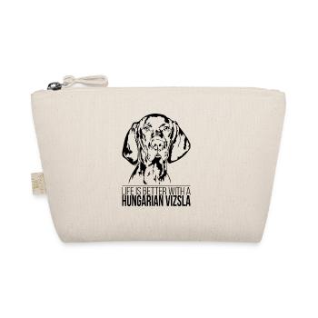 Hungarian Vizsla life is better Dogs Wilsigns - Organic Pouch - nature - Front