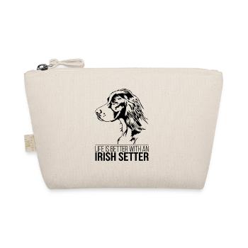 Irish Setter life is better Hunde Hund Wilsigns - Bio-Täschchen - Natur - Vorne