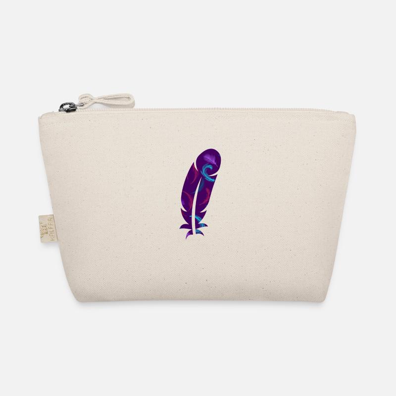 Farbige Federn Bio-Täschchen