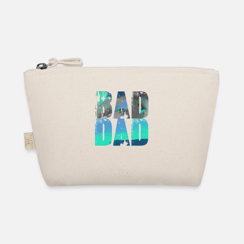 bad dad,dad,graffiti,black,typo,font,colorful Organic Pouch