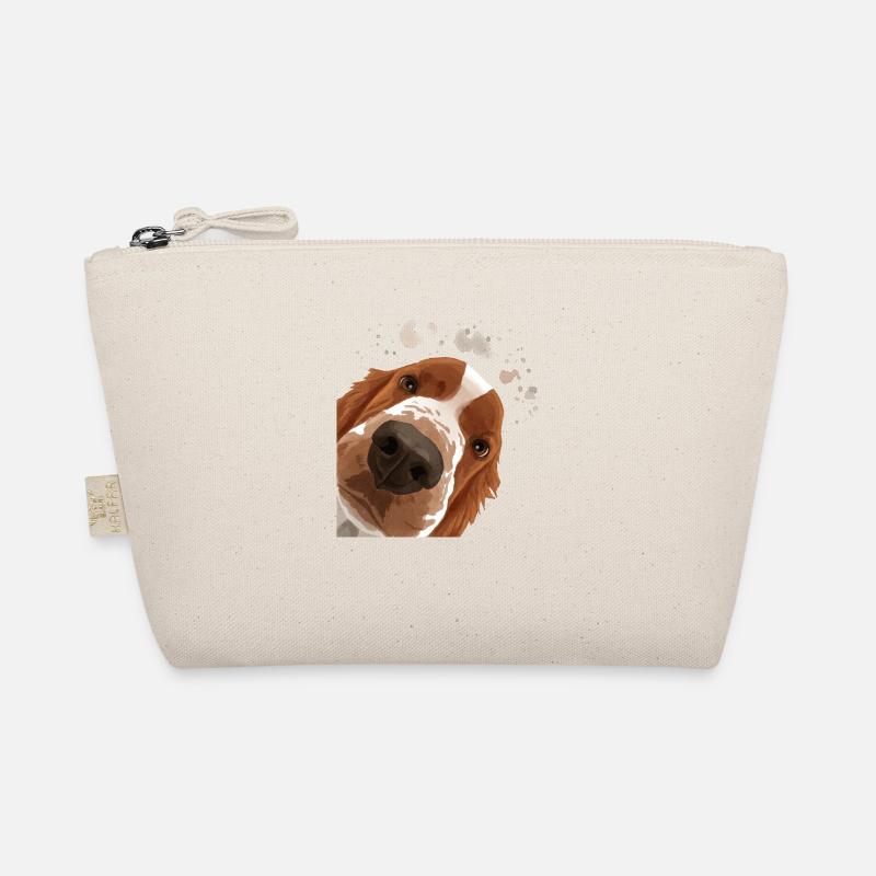 Neugieriger Welsh Springer Spaniel Hund Bio-Täschchen