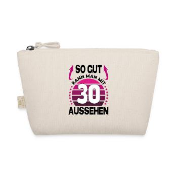 Geburtstag 30 Jahre So gut aussehen Retro Vintage - Bio-Täschchen - Natur - Vorne