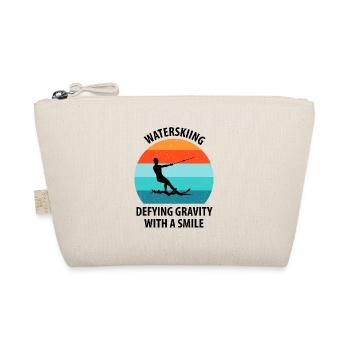Water skis, water skis, water skiers - Organic Pouch - nature - Front