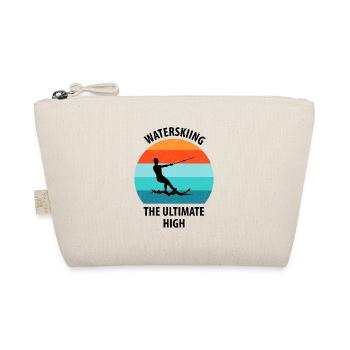 Water skis, water skis, water skiers - Organic Pouch - nature - Front