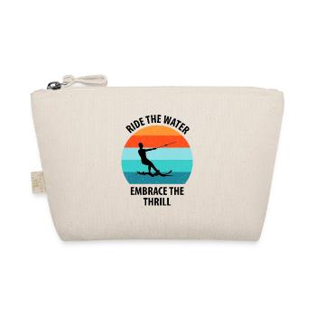 Water skis, water skis, water skiers - Organic Pouch - nature - Front
