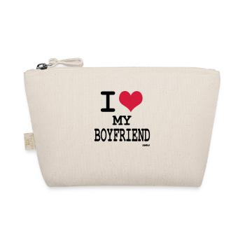i love my boyfriend by wam - Organic Pouch - nature - Front