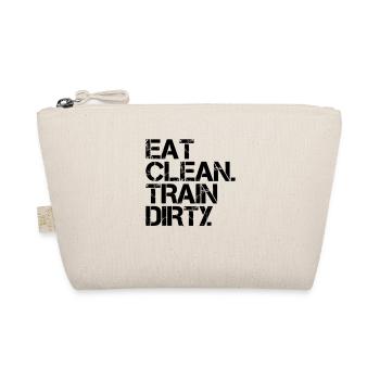 Eat Clean. Train Dirty. - Bio-Täschchen - Natur - Vorne