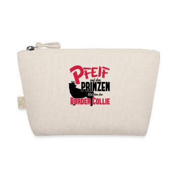 Hundeshirt: Ich nehm den Border Collie - Bio-Täschchen - Natur - Vorne