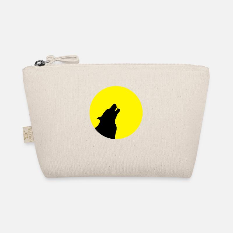 Loup hurlant devant les dents de lune wolve Trousse biologique