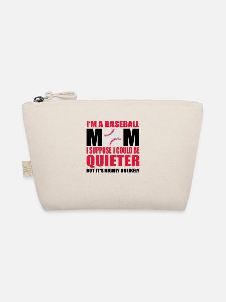 Baseball mom - Bio-Täschchen - Natur - Vorne