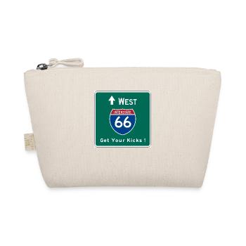 Route 66 Tee Shirt - Organic Pouch - nature - Front