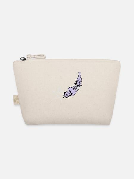 Spark plug with color changing function - Organic Pouch - nature - Front