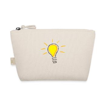 Yellow light bulb turned on - Organic Pouch - nature - Front
