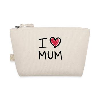 i love mum - Bio-Täschchen - Natur - Vorne