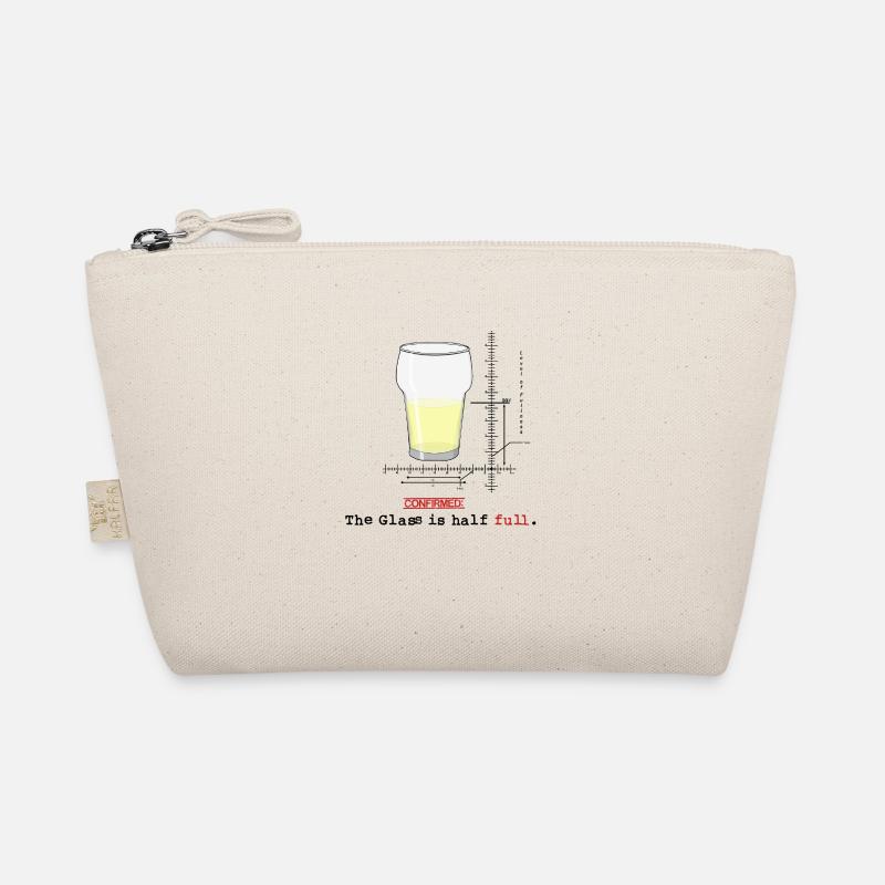 Glass is half full - Organic Pouch - nature