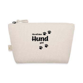 DIE MIT DEM HUND GEHT - Bio-Täschchen - Natur - Vorne