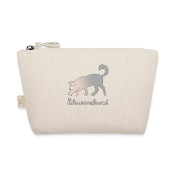 Schweinehund Hund Schwein - Bio-Täschchen - Natur - Vorne