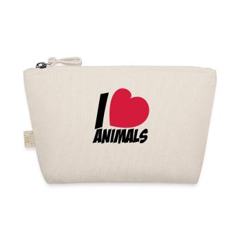 I love animals - Organic Pouch - nature - Front