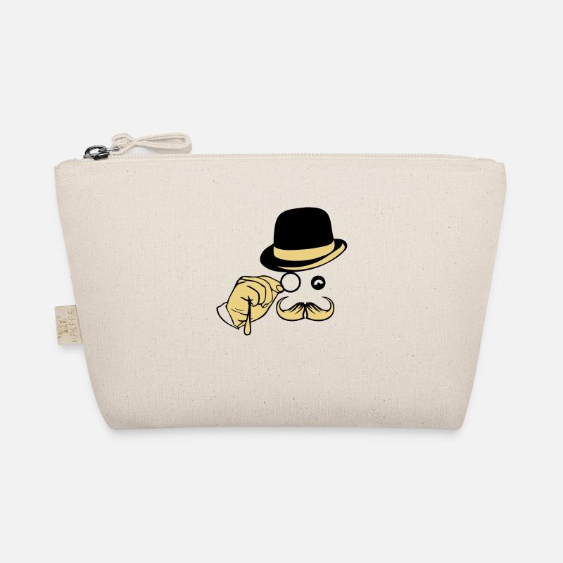 smiley chapeau monocle moustache melon Trousse biologique