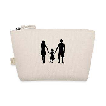 little family mother mom mom mother's day father pap - Organic Pouch - nature - Front
