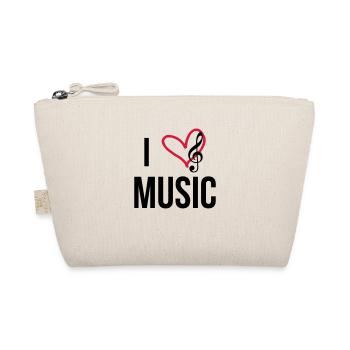 I Love Music - Trousse biologique - nature - Devant