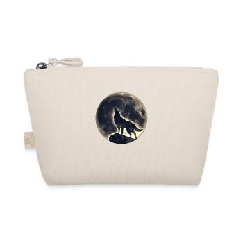 Wolf full moon, wolves, native, Indians, wild, dog - Organic Pouch - nature - Front