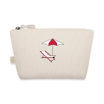 parasol parasol transat chaise de plage vacances - Trousse biologique - nature - Devant