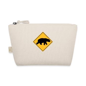 Polar Bear Road Sign - Bio-Täschchen - Natur - Vorne