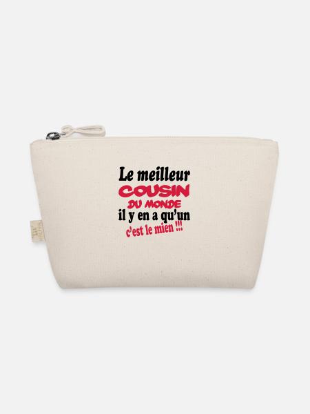 Le meilleur cousin du monde c'est le mien !!! - Trousse biologique - nature - Devant