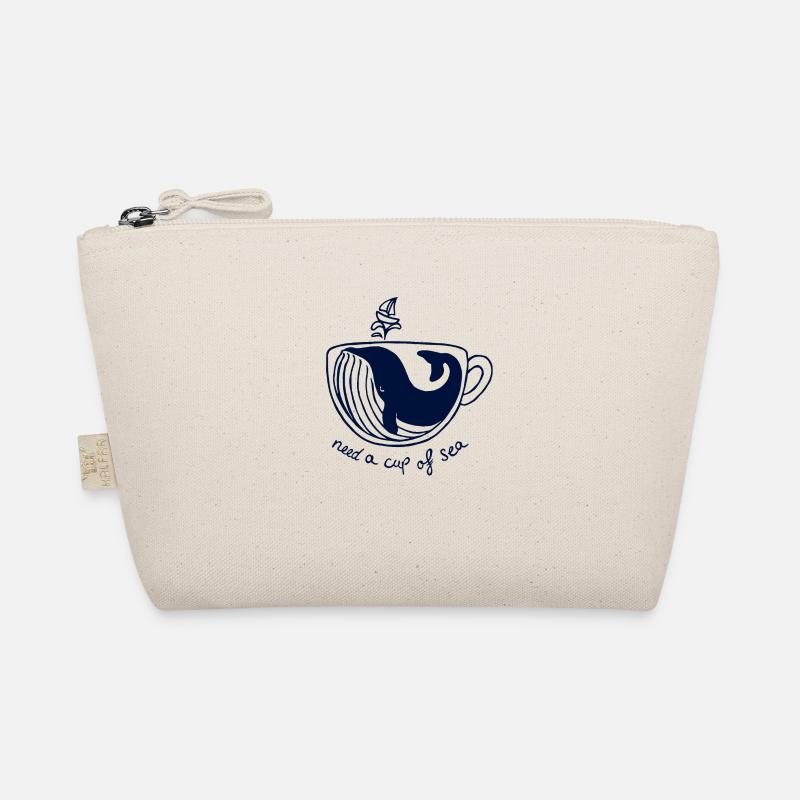 brauche eine Tasse See maritim Wal - Bio-Täschchen - Natur