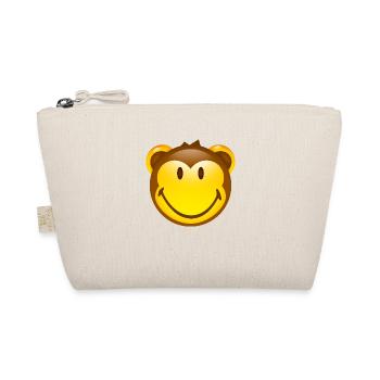 Smiley Monkey - Bio-Täschchen - Natur - Vorne