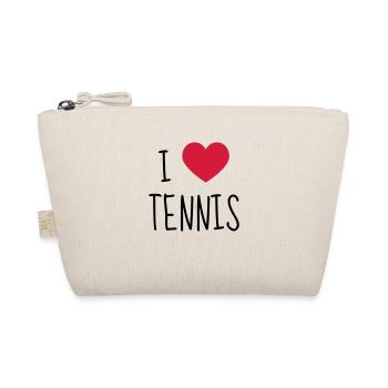 Tennis - Sport - Racket - Tennis Player - Tenis - Bio-Täschchen - Natur - Vorne